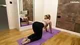 Stepsister fucking her Stepbro during yoga training snapshot 4