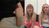 masturbating on cam for step mom and step daughter - REACTION snapshot 5