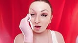 ASMR: face fetish, removing make-up & nitrile medical gloves - Arya Grander snapshot 6