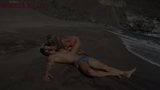 Rubia tetona follando con un extraño en la playa snapshot 5