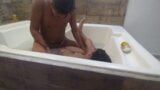 extreme rough sex in cuckold threesome fucked in the tub while cuckold hubby voyeurs films snapshot 1