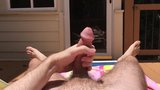 Cumming While Outside Tanning snapshot 4