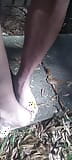 Some silver color upon my toes. If I have that I don't need clothes. A video of feet so sweet, Some shaved legs and my erectmeat snapshot 9