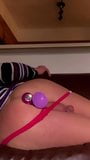 Doble anal, tapón anal vibrante, consolador rosa sexy! mariquita ts snapshot 13