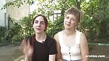 Ersties - Heiße Fußspiele und Paddel-Action mit Ida und Claudia M snapshot 2