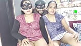 XXX threesome fucking of cheerful Devrani-Jethani after licking pussy snapshot 2