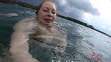 huge tits bbw swimming snapshot 3