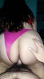 sexo con mi mujer en tanga rosa snapshot 4