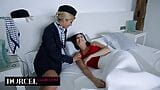 Gorgeous lesbian duo with a flight attendant snapshot 2