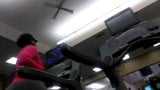 Fat ass Ebony on Treadmill part2 snapshot 7