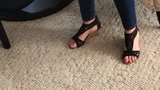 Sister in law's perfect feet in sexy shoes snapshot 3