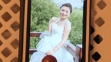 Cum homenaje a la novia china de la cara del bebé con hablar sucio snapshot 10