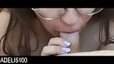 Nerdy girl in glasses sucks you off and swallows your cum snapshot 2