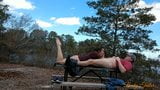 Soție amatoare futută și umplută cu spermă pe masa publică de picnic snapshot 5