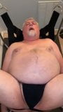 Hairy grandpa fucked in the sling snapshot 3