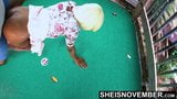 Msnovember dogging với cô ấy bạn trai trên mini golf Course hd snapshot 5