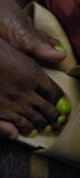 Glittery Green Ebony Toes (Part 2) snapshot 2