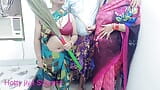 XXX Beautiful Indian aunty shared his husband with maid!! Desi latest 2024 hot threesome sex snapshot 20