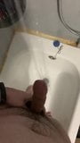 Solo masturbation of a big dick in the shower snapshot 6