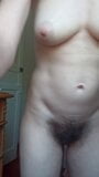 Hot milf with hairy armpits and full bush on pussy. snapshot 7