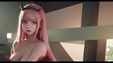 AI gegenereerde Zerotwo (Lieverd in de Franxx) snapshot 11