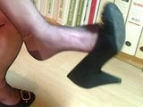 Amateur black stockings snapshot 6