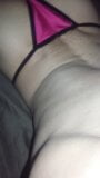 Thong night playing..erotic pink ass snapshot 3