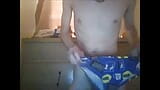 Virgin guy strips off clothes and trys on different underwear snapshot 15