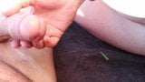 Wanking my hard cock – outdoors at the lake snapshot 10