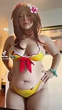 Inugami Korone Bikini Cosplay snapshot 2