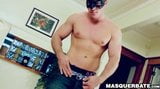 Handsome jock masturbates solo after slow sensual striptease snapshot 3