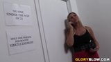 Gloryhole, salope, Abbey Brooks trompe son copain avec une grosse bite noire snapshot 1