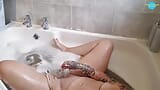 A nice Soapy Bath and Pussy Shave snapshot 16