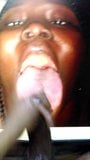 Random Cum Target 25 - Cum Tribute(long tongue black slut) snapshot 2