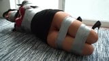 Duct Taped Bound and Gagged Tightly, then Hogtied snapshot 14