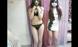 webcam-korean 2girl stripdance snapshot 2