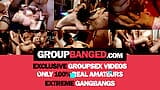 Gangbang - milf submissa fodida, espancada, humilhada para groupbanged snapshot 1