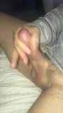 Side angle of my small cock cumming snapshot 3