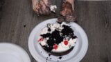 ASMR Binaural Feet Cake Smash Food Play snapshot 12