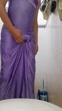 Masturbating wearing purple spandex longdress snapshot 7