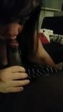 Chubby GF blowjob BBC - amateur snapshot 2