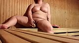 Zweedse tiener met grote tieten geneukt in de sauna door een dildo - Dionymph snapshot 8
