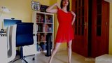 Un strip-tease de verano con mi vestido de gasa de coral, top-less snapshot 11