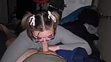 Gave him sexy blowjob with bows in my hair and swallowed snapshot 11