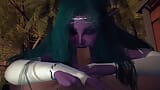 Night Elf princess give you a Blowjob in the Garden POV - 3D Porn snapshot 13