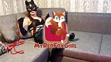 MyRedFoxGirl in leggings magri e con un abito stretto ha dominato e ha fatto scopare forte il suo partner così che è venuta prima snapshot 1