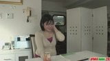 Sexy and naughty MILF pervert Nobue Kashima toying and bange snapshot 1