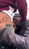 bbc put the stranger to suck his dick in the park in public snapshot 4