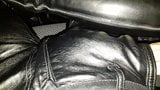 Leather handjob snapshot 5