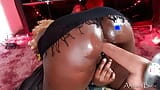 ROUND ASS EBONY GIRL loves to FUCK with BBC DILDO , she TWERK and puts OIL in HERSELF snapshot 4